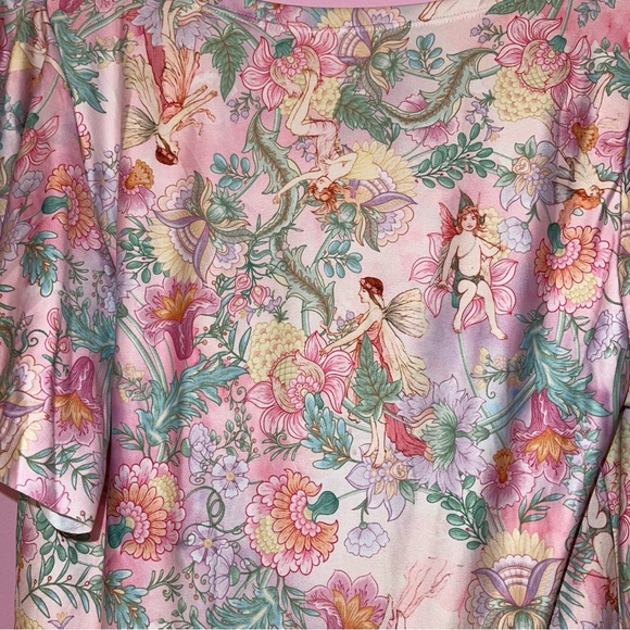 Blackmilk fairy floral pink dress fairycore cottage renaissance Victorian art - Picture 4 of 6